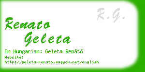 renato geleta business card